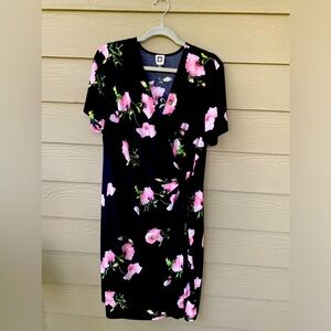 Anne Klein mock wrap dress 1X